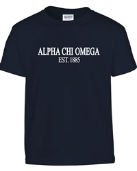 Navy T-Shirt - Alpha Chi