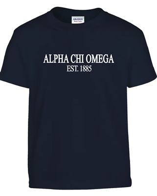 Navy T-Shirt - Alpha Chi