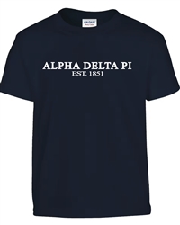 Navy T-Shirt - Alpha Delta Pi