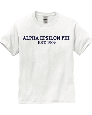 White T-Shirt - Alpha Epsilon Phi