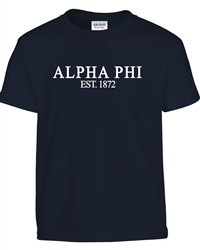 Navy T-Shirt - Alpha Phi