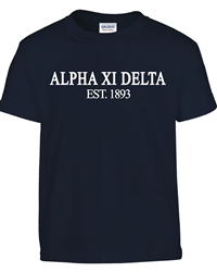 Navy T-Shirt - Alpha Xi Delta