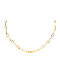 Paperclip & Bar Necklace -  Pi Phi