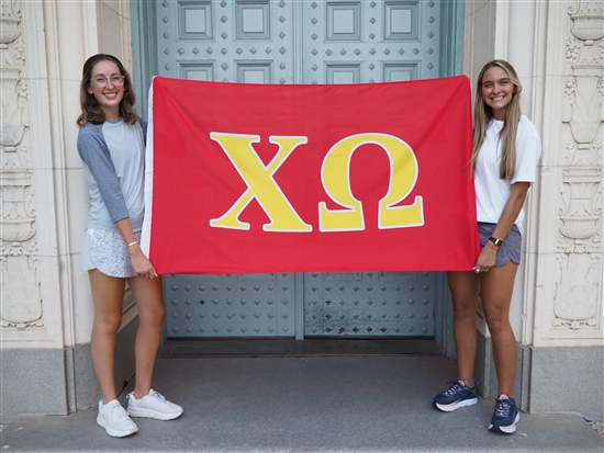 Chi Omega Sorority Flag