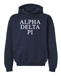 Navy Hoodie - Alpha Delta Pi