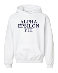 White Hoodie - Alpha Epsilon Phi (Navy)