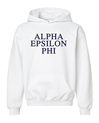 White Hoodie - Alpha Epsilon Phi (Navy)