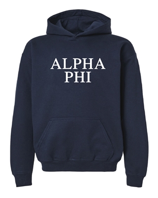 Navy Hoodie - Alpha Phi