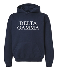 Navy Hoodie - Delta Gamma