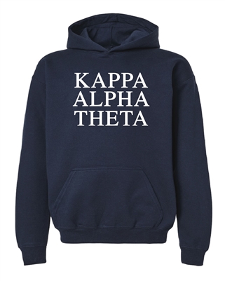 Navy Hoodie - Theta