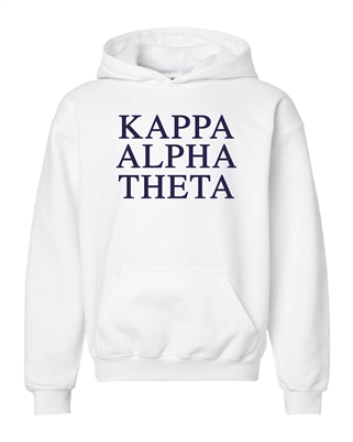 White Hoodie - Theta (Navy)