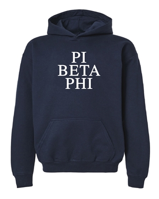 Navy Hoodie - Pi Phi