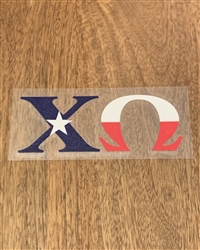 Texas Decal - Chi Omega