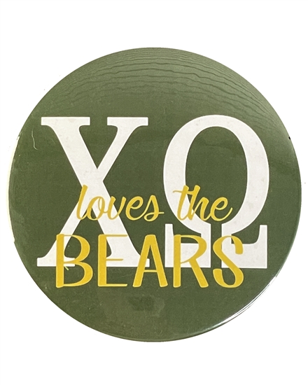 Baylor Chi Omega Loves the Bears Pin 3 inch