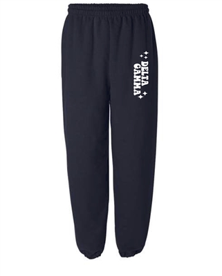 Navy Sweatpants (Retro Style) -DG