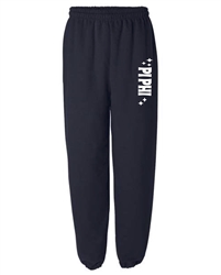 Navy Sweatpants (Retro Style) -Pi Phi