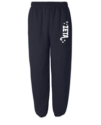 Navy Sweatpants (Retro Style) -Zeta