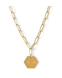 Paperclip Necklace - Alpha Xi Delta