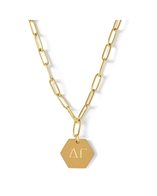 Paperclip Necklace - Delta Gamma