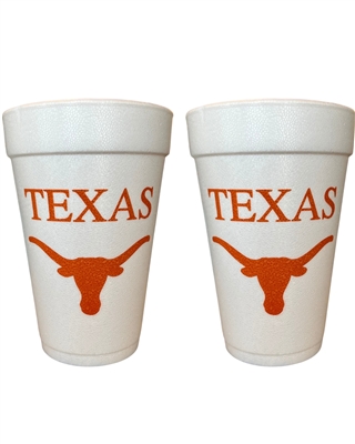 Texas Classic Styrofoam Cups