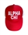 Alpha Chi Red with White Trucker