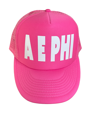 A E Phi All Pink Trucker