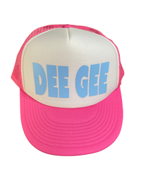 Delta Gamma White-Pink with Lt. Blue Trucker