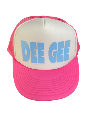 Delta Gamma White-Pink with Lt. Blue Trucker