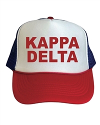 Kappa Delta Red-White-Blue Trucker