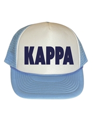 Kappa White-Lt. Blue with Navy Trucker