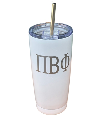 Sorority Insulated 20 oz. Tumbler - Pi Phi