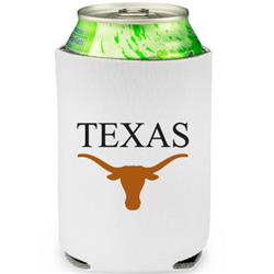 White Longhorn Koozie