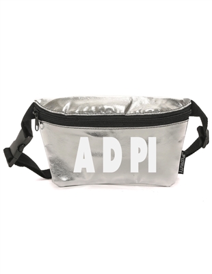 Silver Metallic Fanny - Alpha Delta Pi