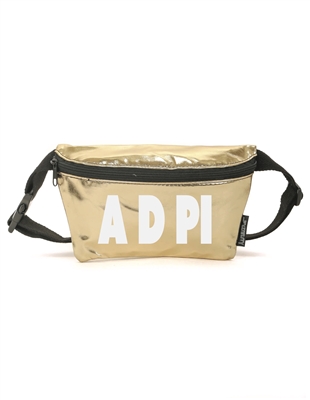 Gold Metallic Fanny - Alpha Delta Pi