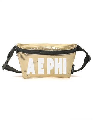 Gold Metallic Fanny - Alpha Epsilon Phi