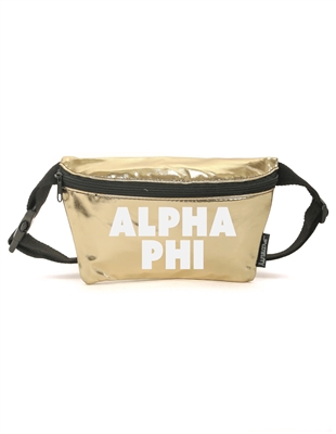 Gold Metallic Fanny - Alpha Phi