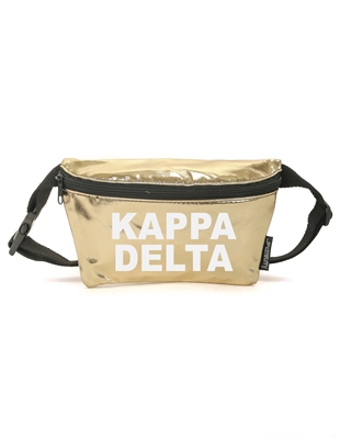 Gold Metallic Fanny - Kappa Delta