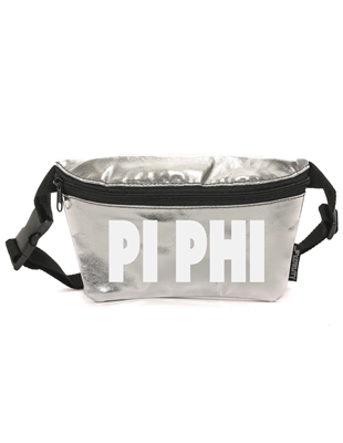 Silver Metallic Fanny - Pi Phi