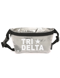 Silver Metallic Fanny - Tri Delta