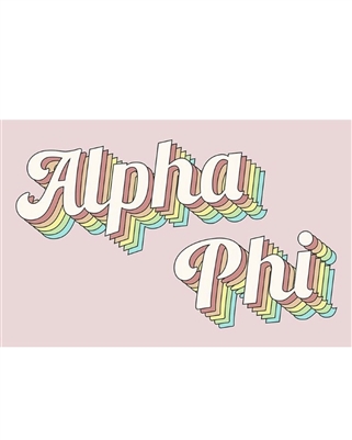 Retro Flag - Alpha Phi