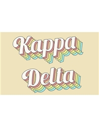 Retro Flag - Kappa Delta