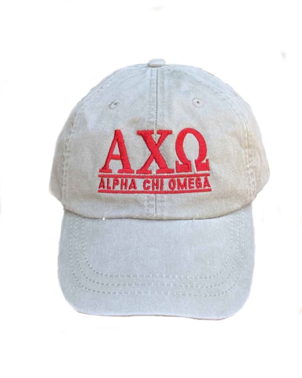 Stone GL Hat Alpha Chi