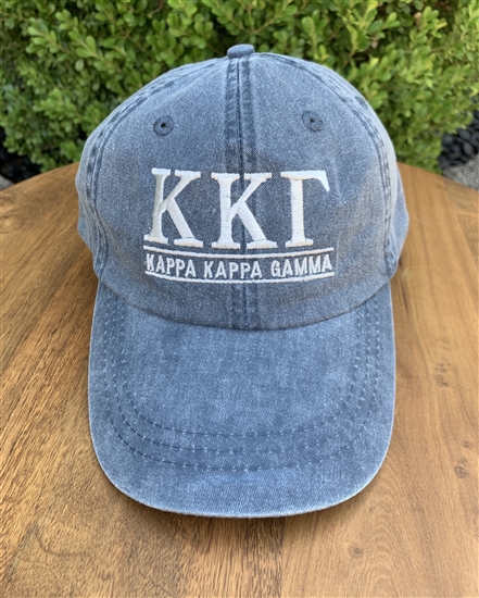 dikte afdrijven afvoer Sorority Hat- Kappa Kappa Gamma Stone w/ Navy Thread