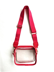 Game day Clear Purse - Red