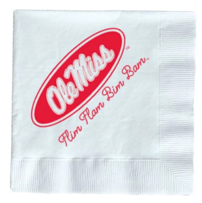 Ole Miss Beverage Napkins