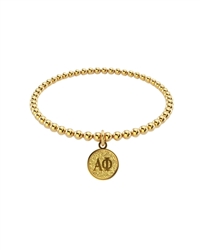 Gold Beaded Bracelet - Alpha Phi