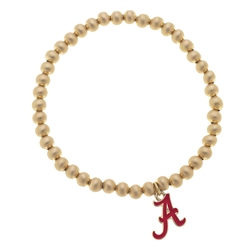 Gold Beaded Bracelet - Alabama