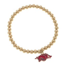 Gold Beaded Bracelet - Razororback