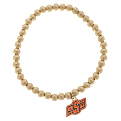 Gold Beaded Bracelet - OSU