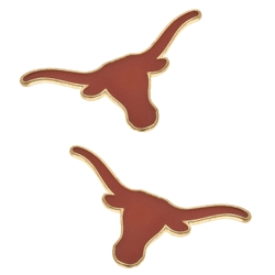 Stud Earrings - Longhorns (Borange)